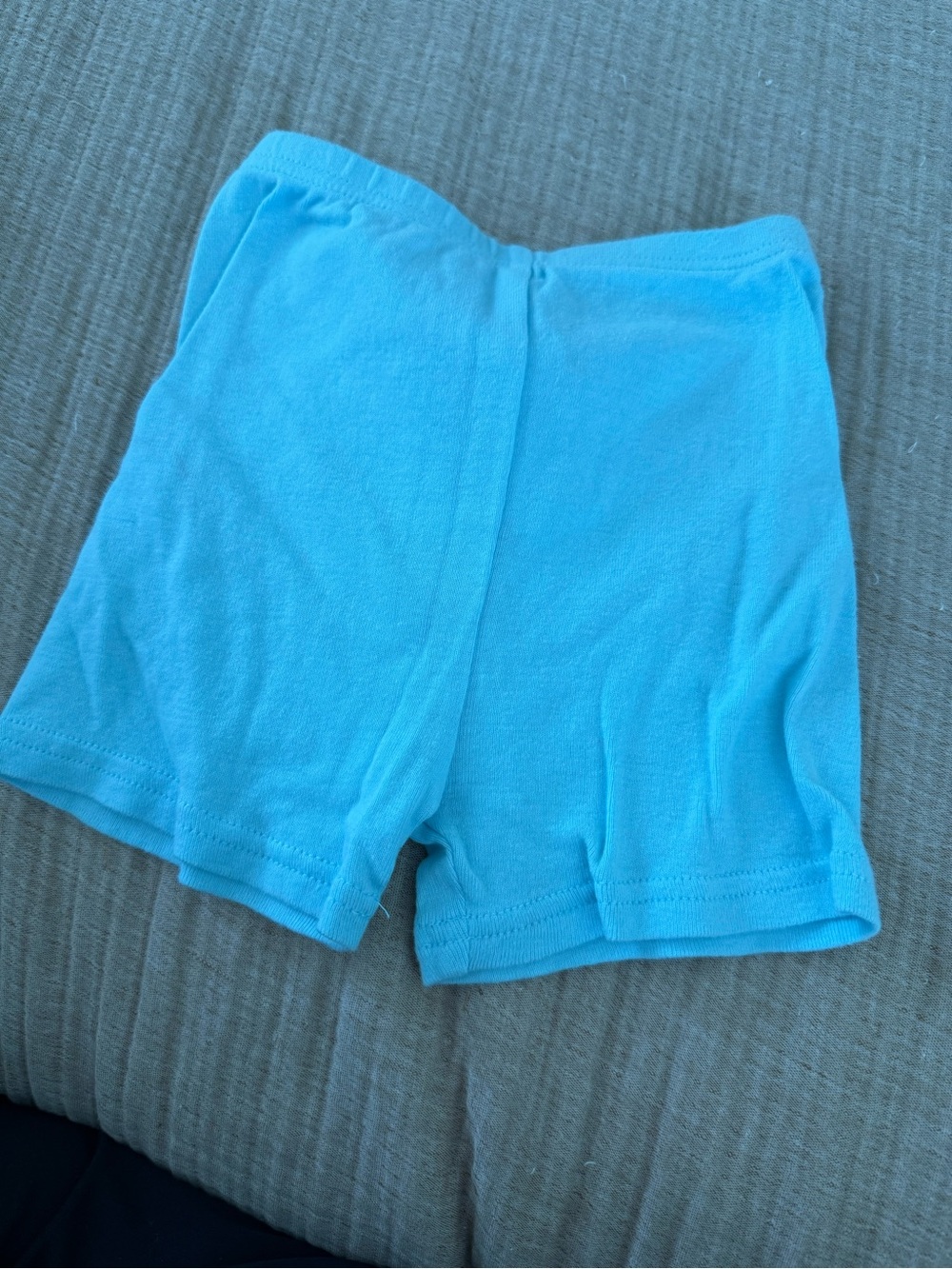 Kids Cotton Stretch Shorts — Blue